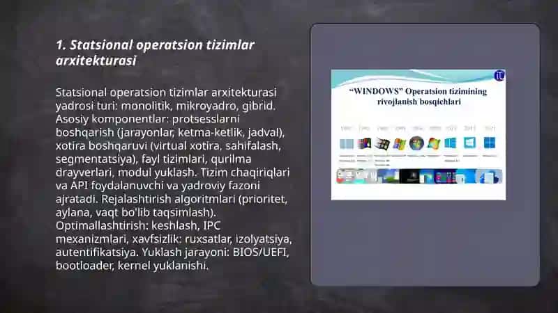Statsional va mobil operatsion tizim dasturlari 3