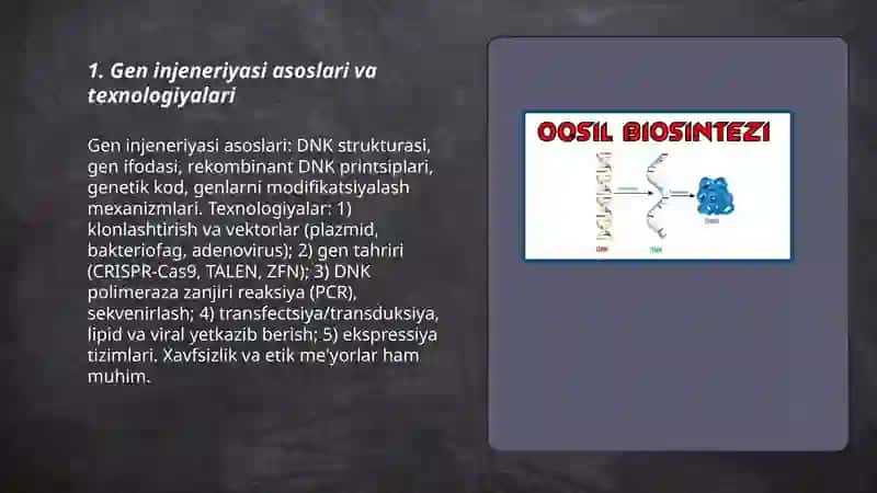 Gen injeneriyasi va uning meditsina amaliyotida qõllanilishi 3