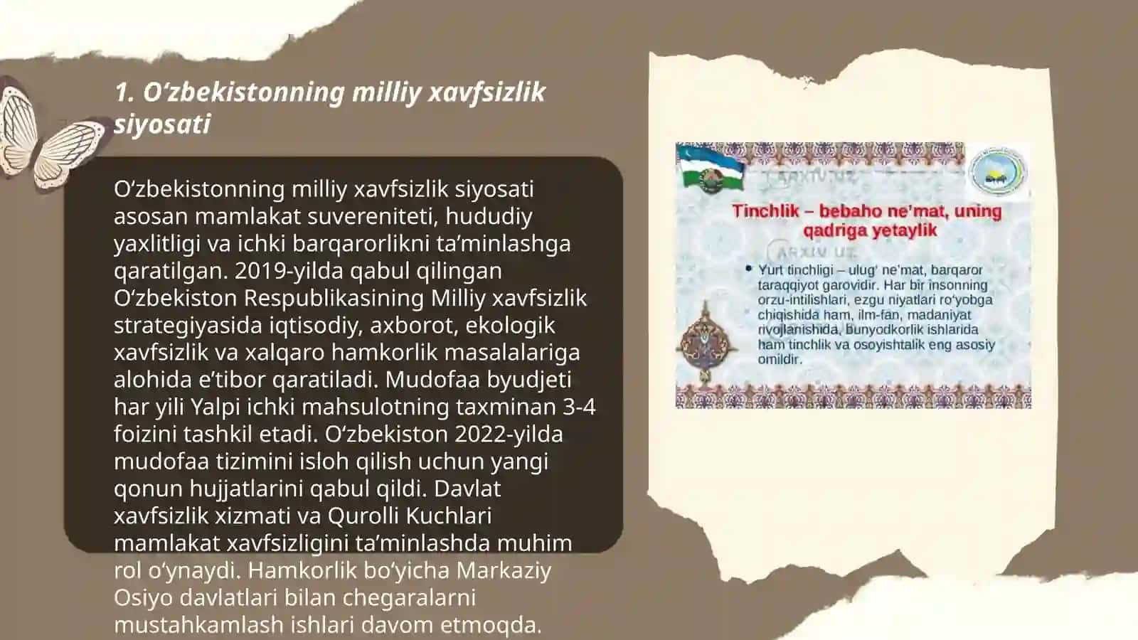 Oʻzbekistonning milliy xavfsizlik siyosati 3