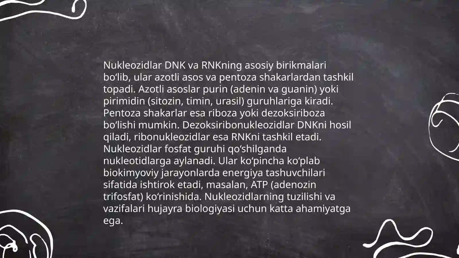 Nukleozidlar va ularning tuzilishi 3