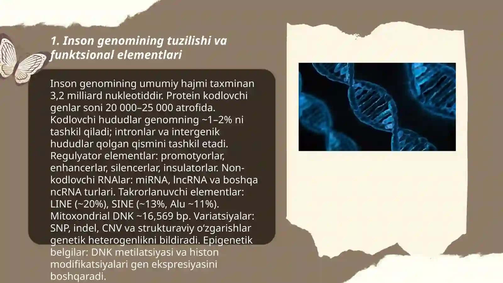 Inson genomi.Genomika va genom tibbiyotining istiqbollari 3