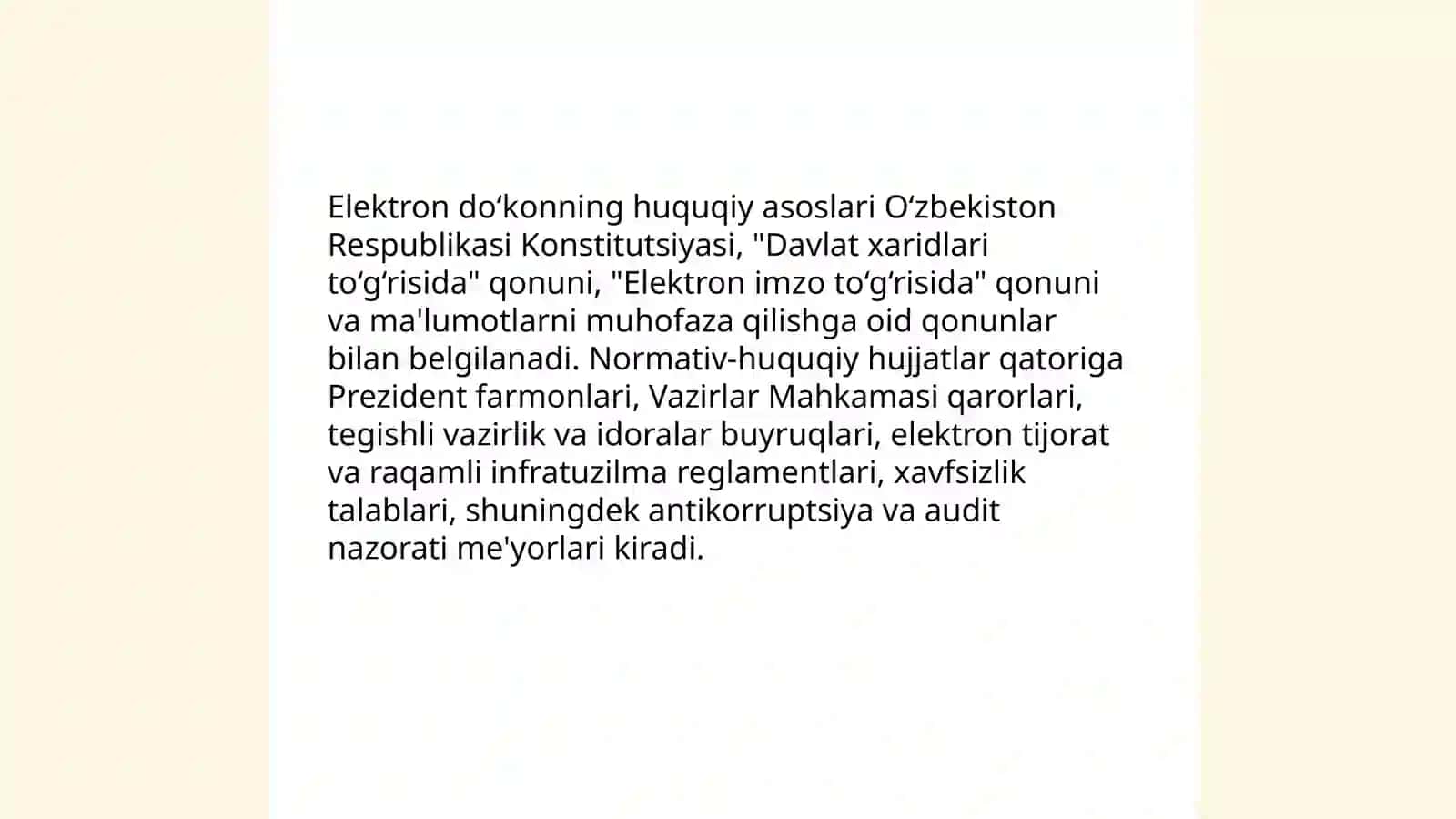 Elektron dokon orqali davlat xaridlarini amalga oshirish 3