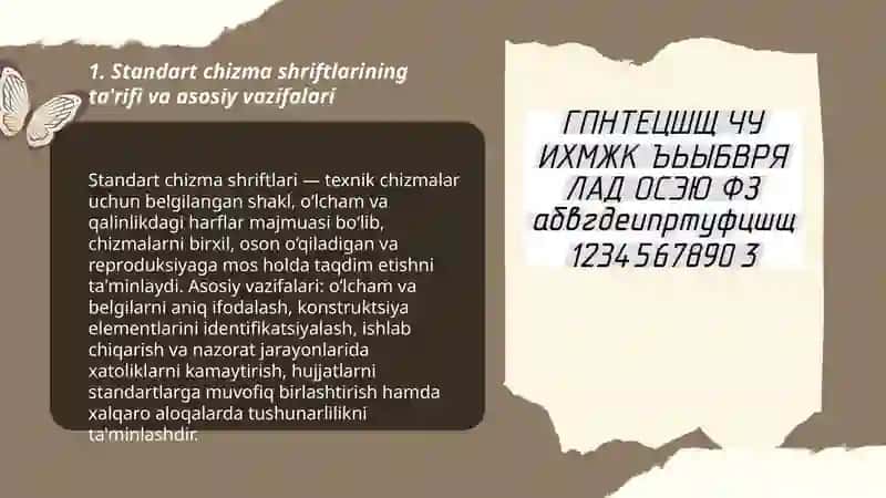 Standart chizma shriftlari 3