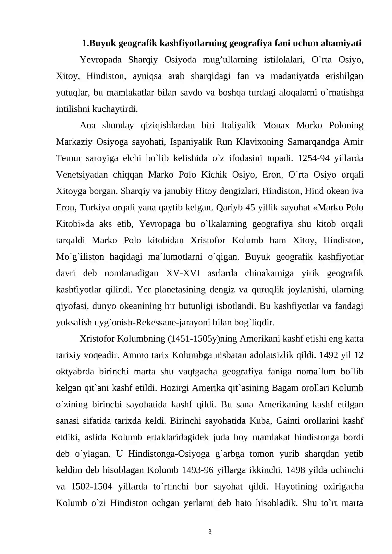 BUYUK GEOGRAFIK KASHFIYOTLAR VA GEOGRAFIYA 3