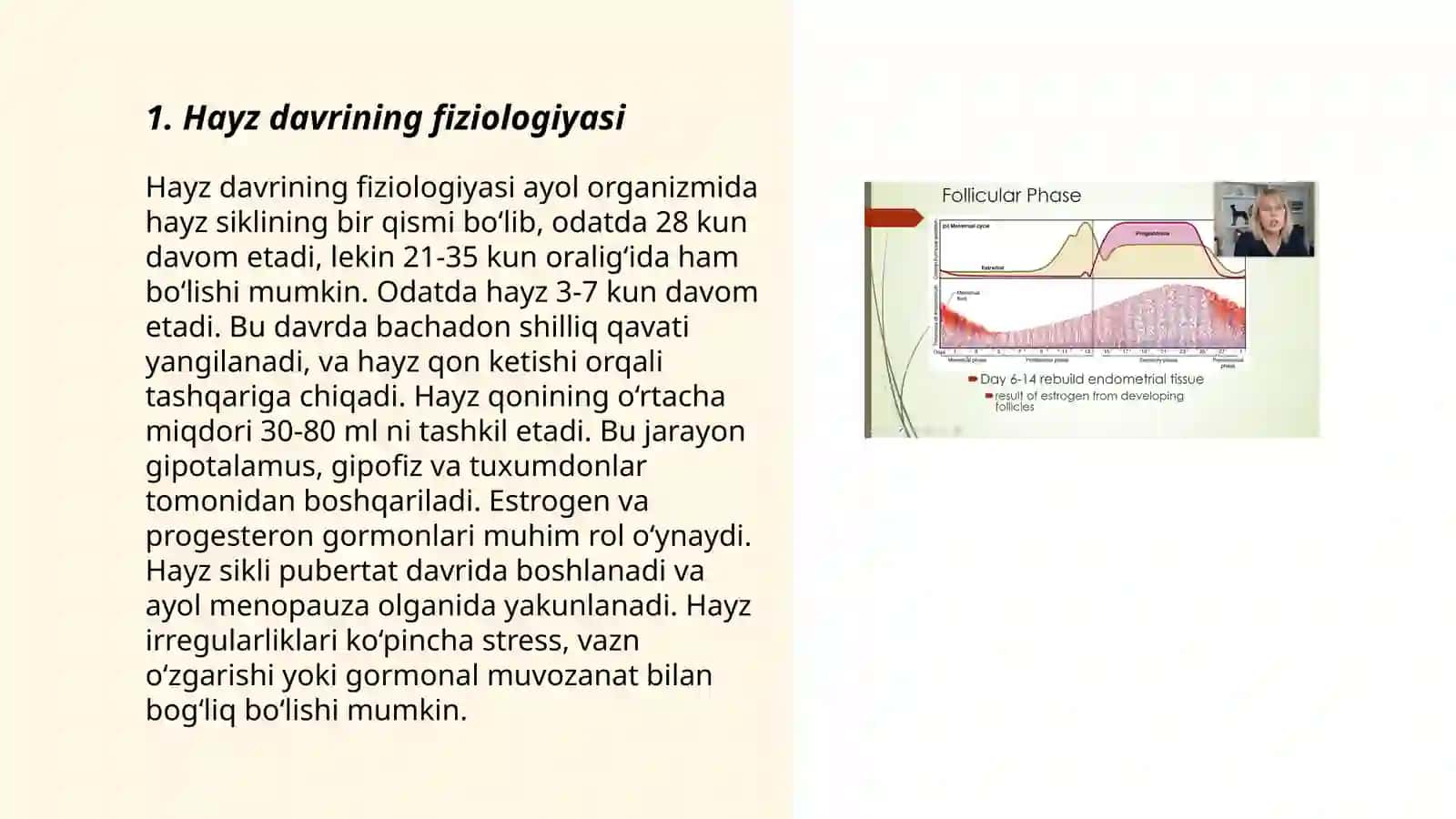Normal hayz sikli va uning boshqarilishi 3