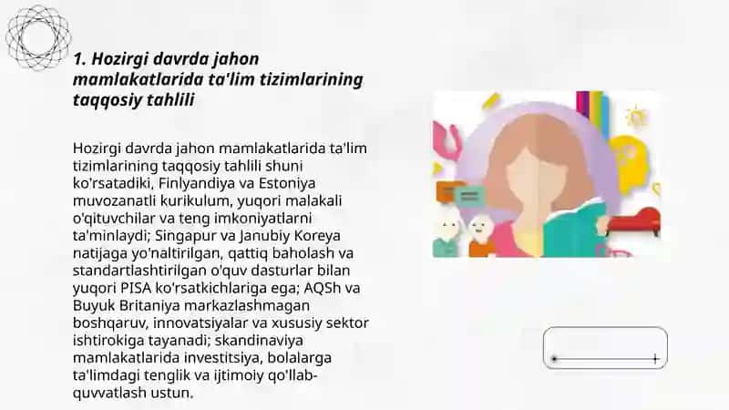 Hozirgi davrda jahon mamlakatlari ta'lim tizimi va pedagogika fani rivoji 3