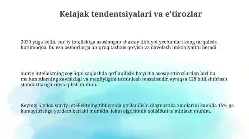 SuniyIntellektningtibbiyotgatasiri 3