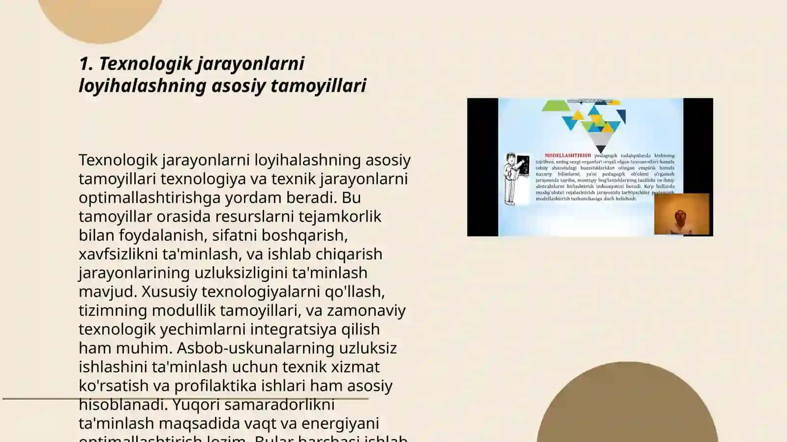 Texnologik jarayonlarni loyihalash Moslik grafigini tuzish 3