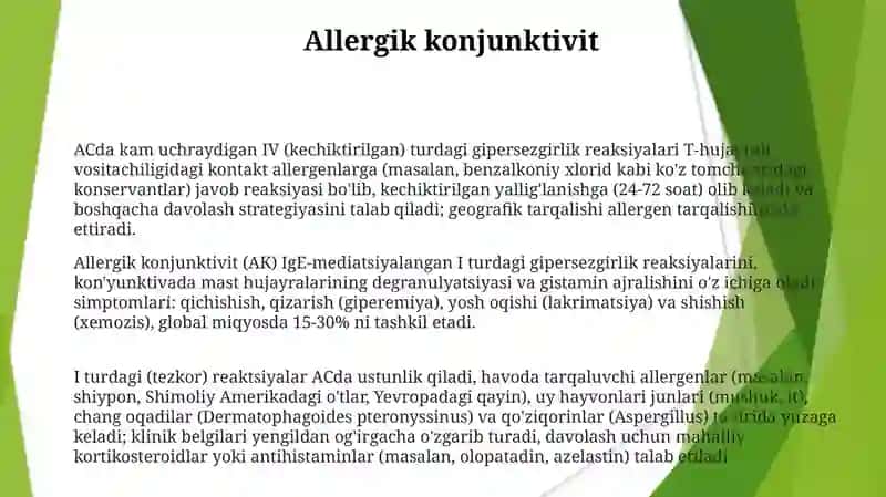 Allergek reaksiya shakllari 3