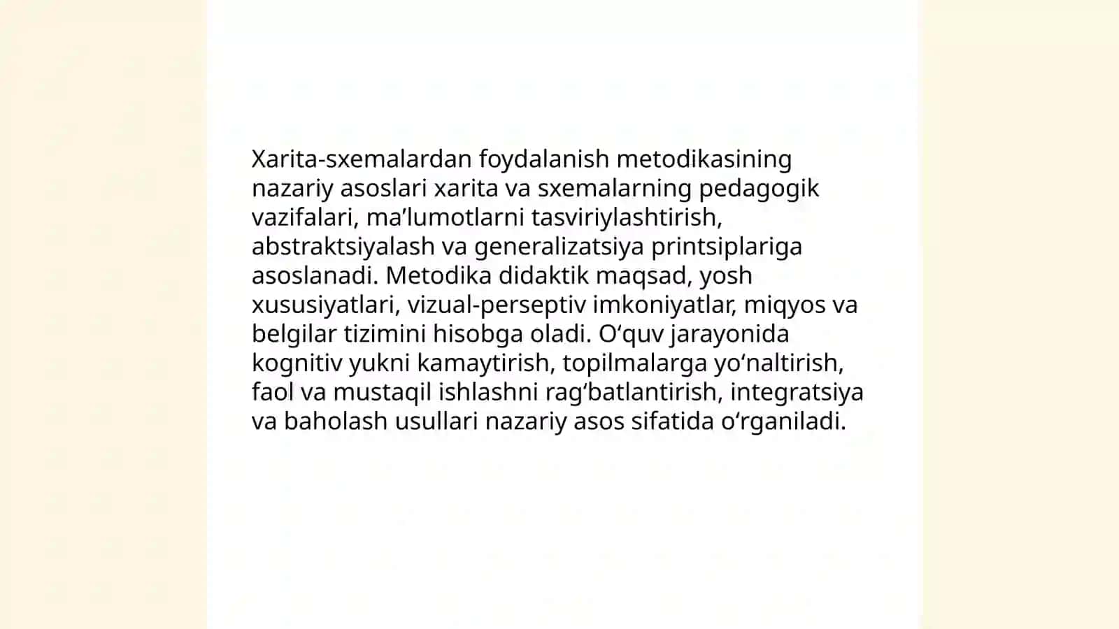 Xarita-sxemalardan foydalanish metodikasi 3
