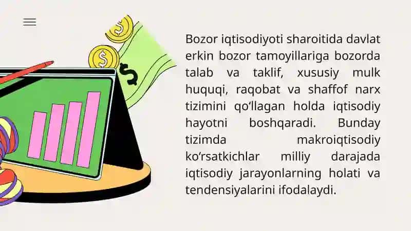 BOZOR  IQTISODIYOTINING MAKROIQTISODIY KO’RSATKICHLAR 3