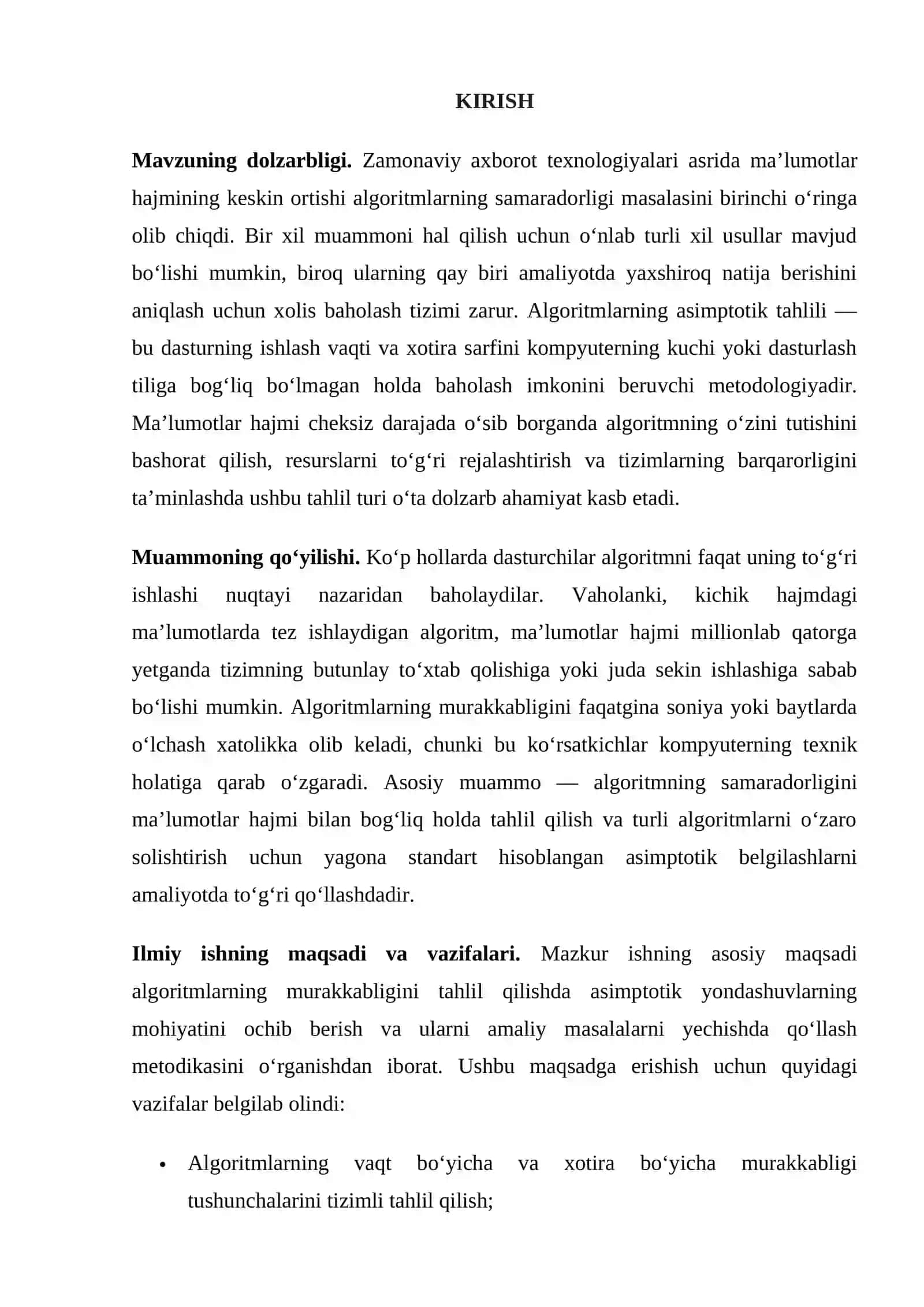 Algoritmlarning asimptotik tahlili 3