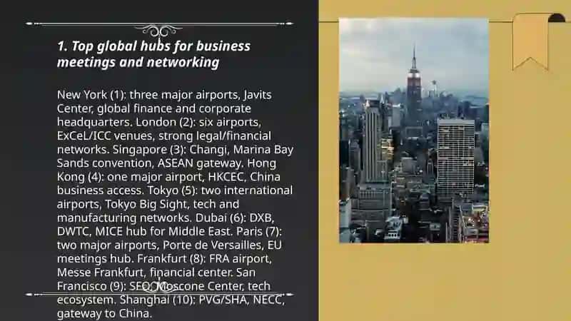 Best cities for business travel 3
