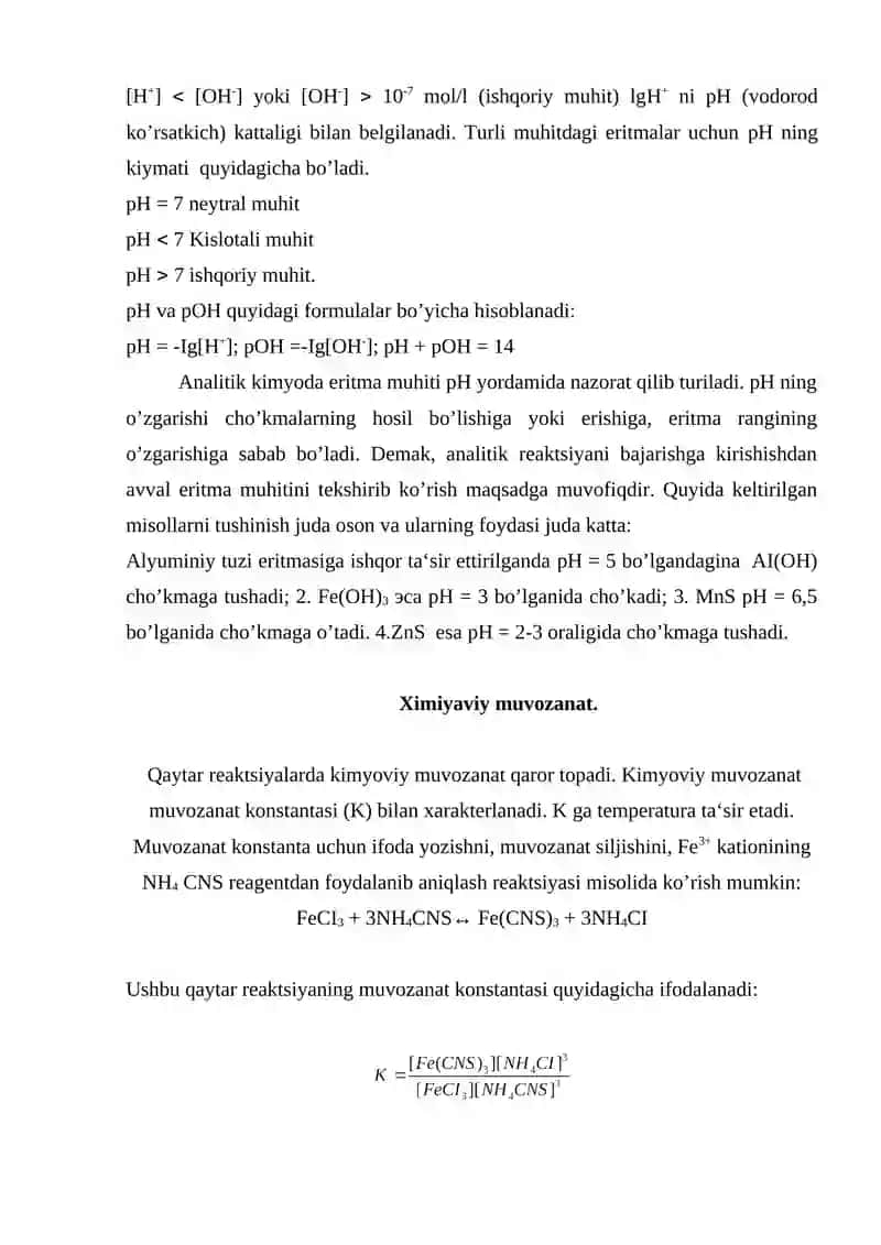 Kationlarning birinchi guruhiga umumiy xarakteristika 3