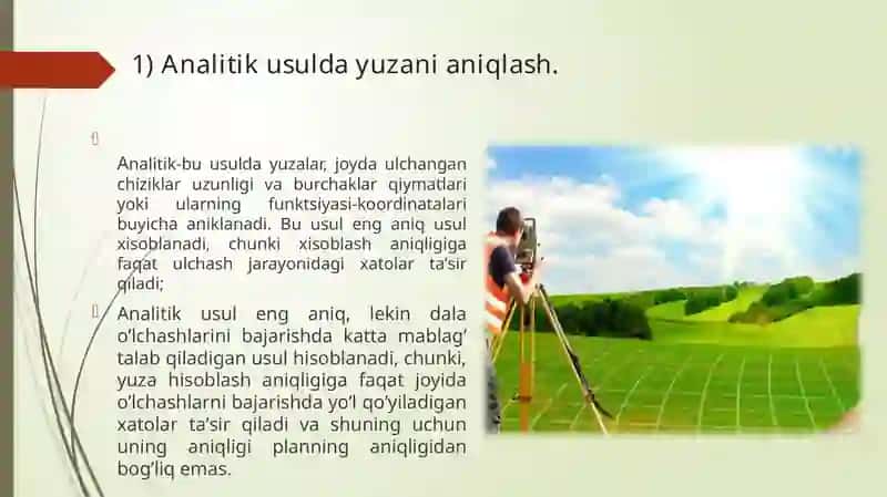 Xo’jalik yer yuzasini oddiy geometrik shakllar bo’yicha aniqlash 3