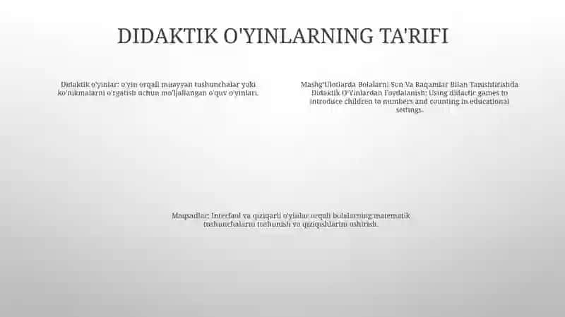 MashgʻUlotlarda Bolalarni Son Va Raqamlar Bilan Tanishtirishda Didaktik OʻYinlardan Foydalanish 3