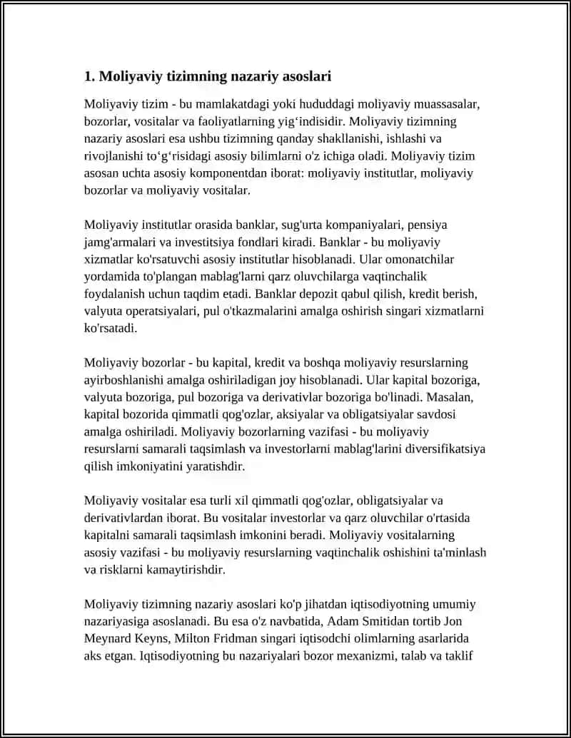Moliyaning fan sifatida shaklanishi va taraqiyoti 3