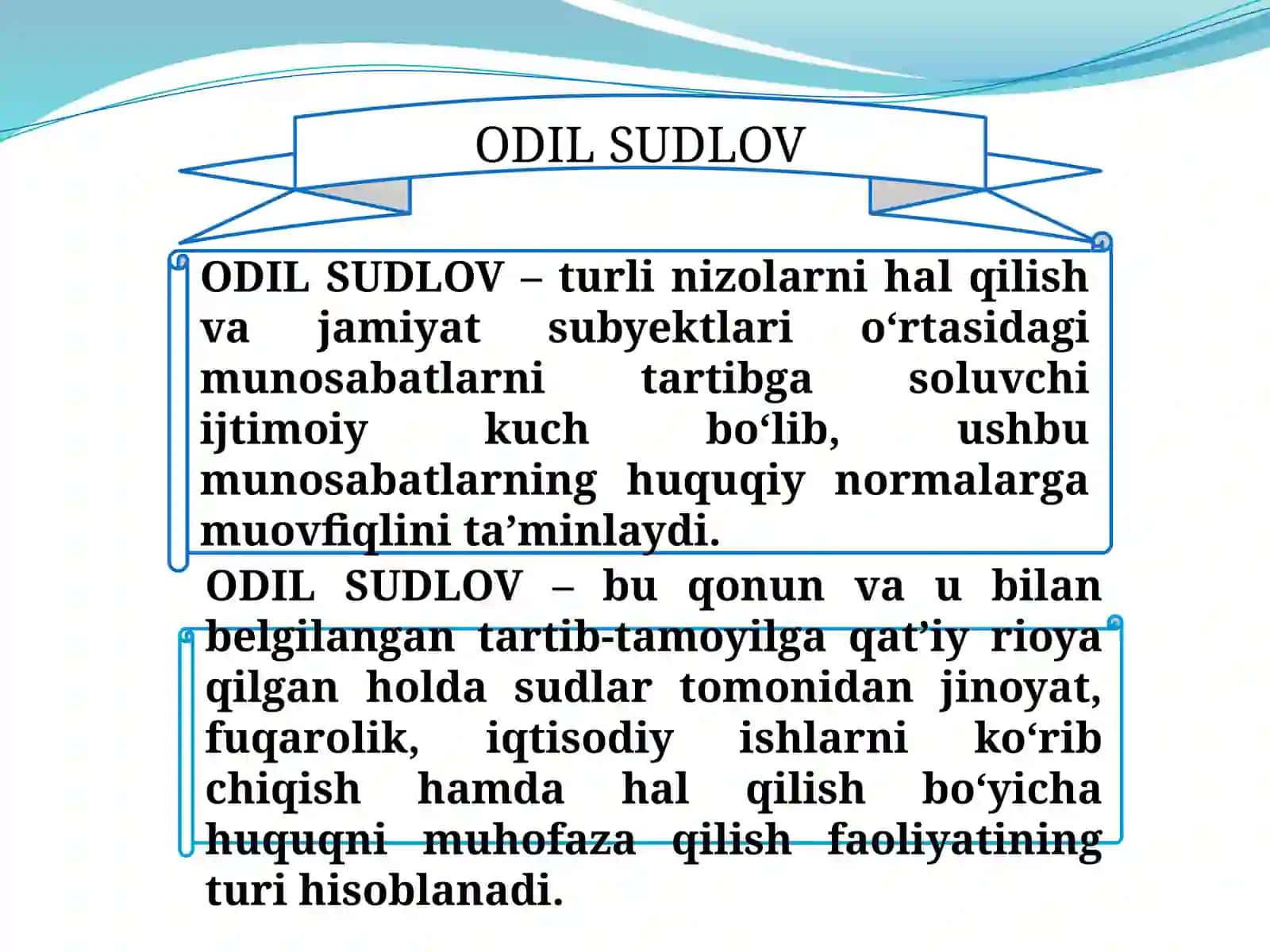 O‘ZBEKISTON RESPUBLIKASINING SUD TIZIMI 3