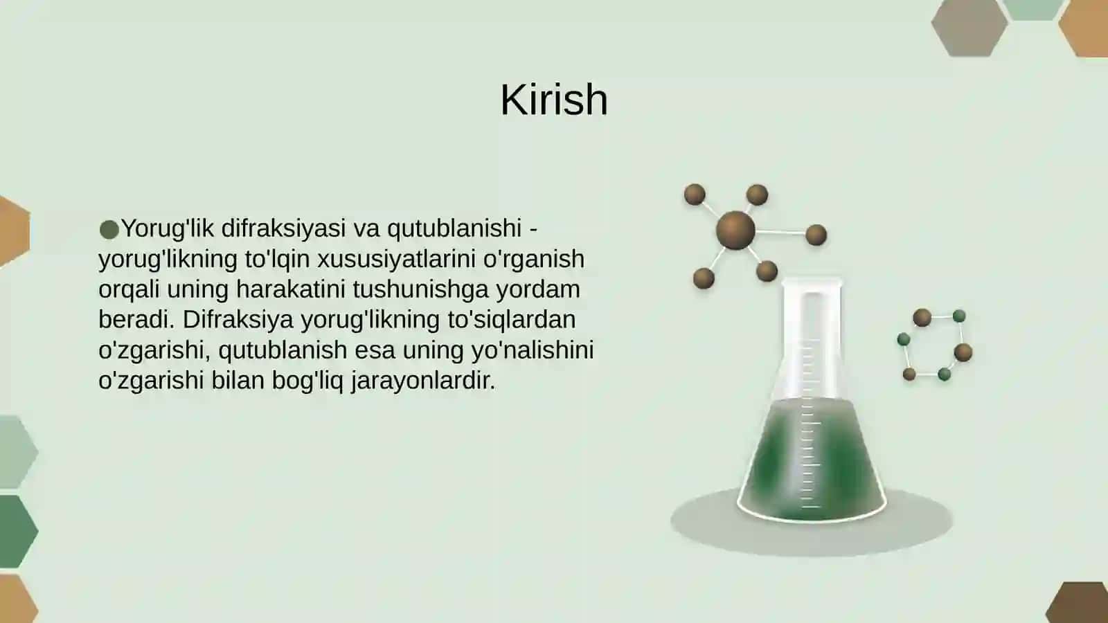 Yorug'lik difraksiyasi va qutublanishi 3