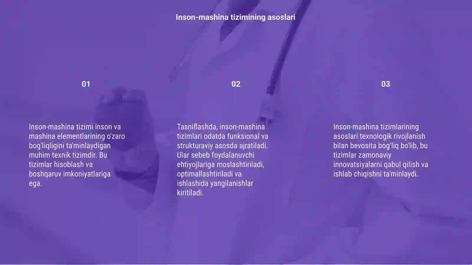Inson-mashina tizimining tasnifi 3