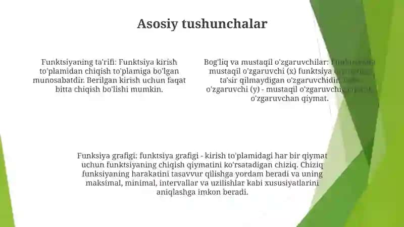 Bo'Sag'A Funksiyalari 3