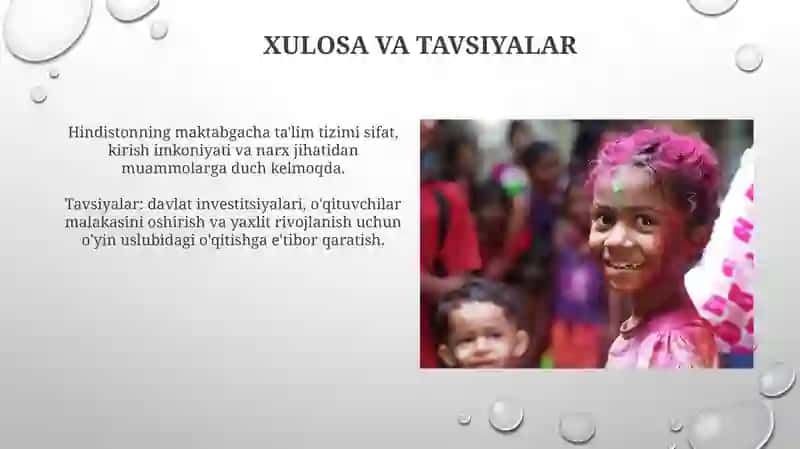 Hindiston maktabgacha taʼlim tizimi va qiyosiy tahlili 3