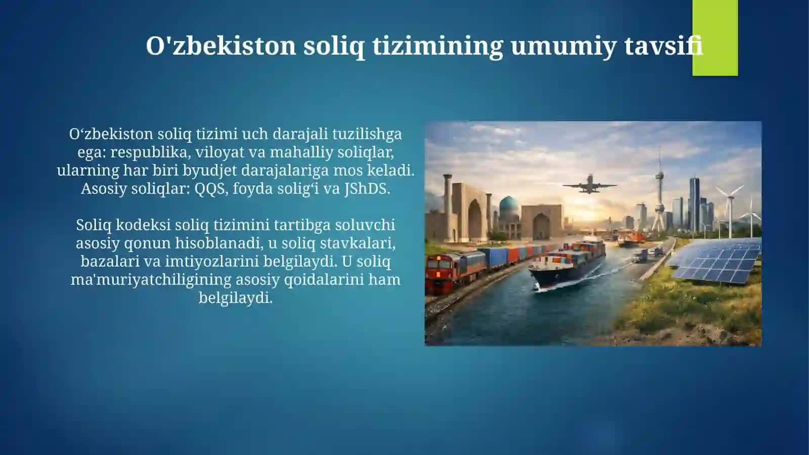O'zbekistonda soliq tizimining taraqqiy etgan davlatlar soliq tizimi bilan solishtirma tahlili 3