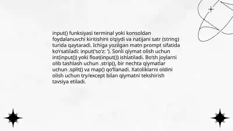 pythonda kiritiw operatotlari 3