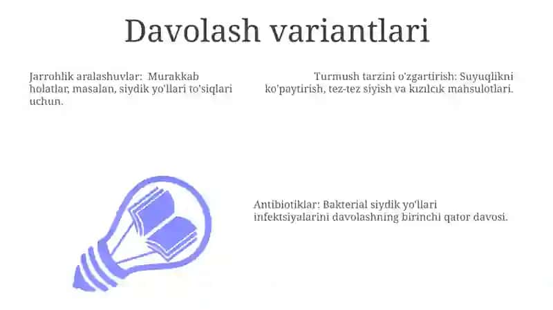 Siydik ajratuv yoʻllari kasalliklari bilan kasallangan bemorlarni parvarish qilish 3