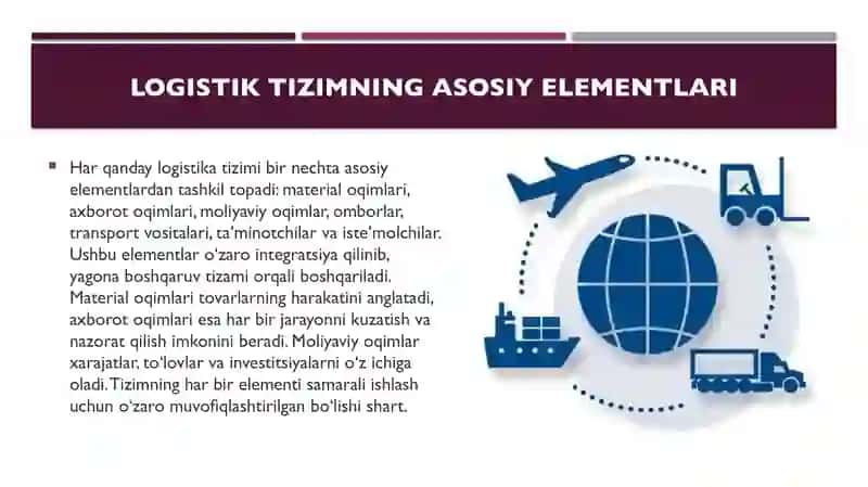 Logistika tizimlarini boshqarish konsepsiyasi 3