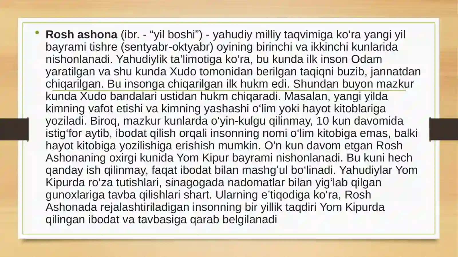 Yahudiylik ta’limoti, an’ana va marosimlari 3