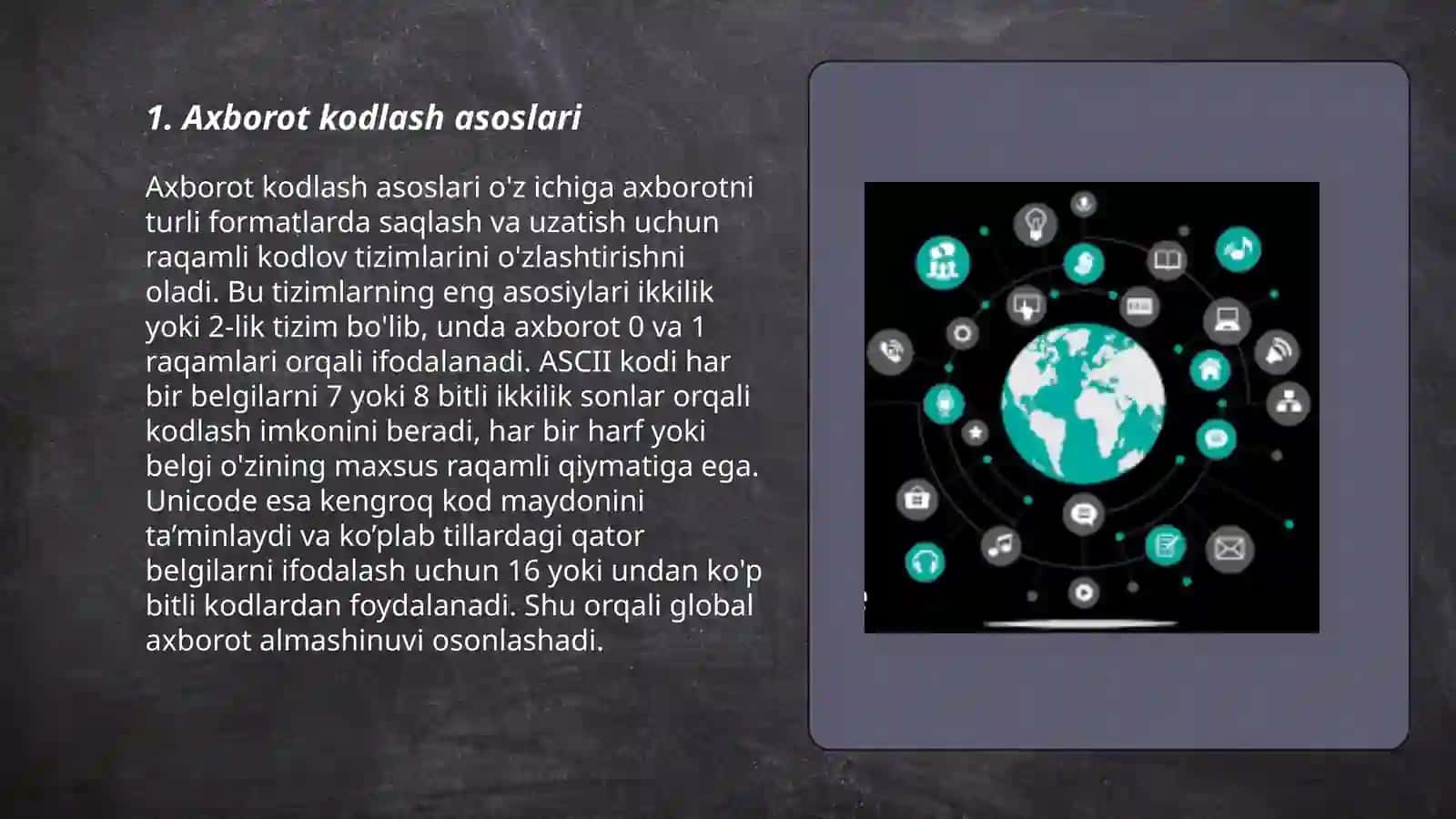Axborot kodlash asoslari 3
