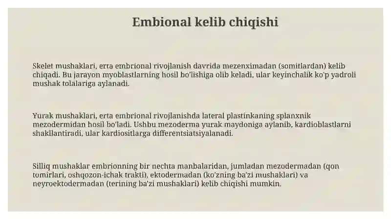 Embriyon kelib chiqishi va hujayra tuzilishi 3
