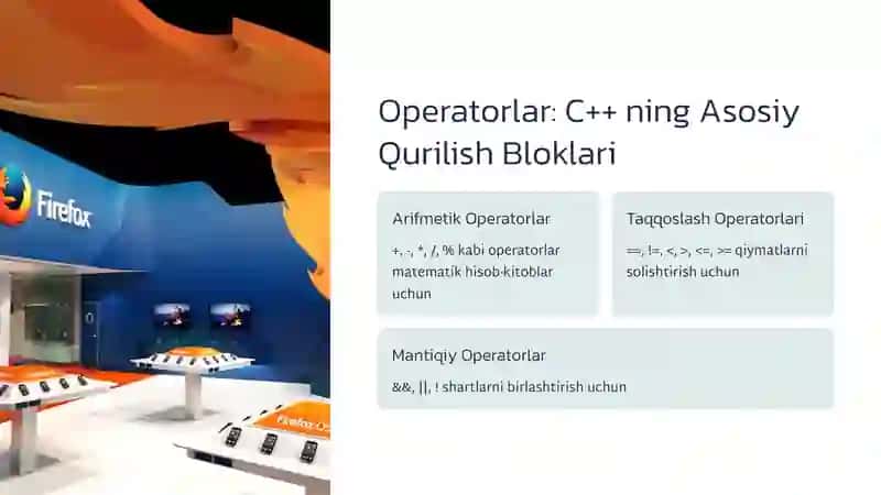C++ da takrorlanuvchi operatorlar bilan ishlash 3