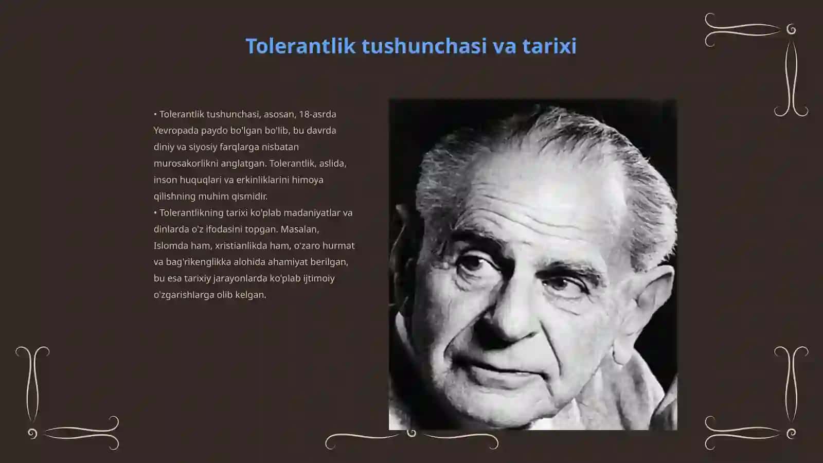 Tolerantlik va diniy bagʻrikenglik 3
