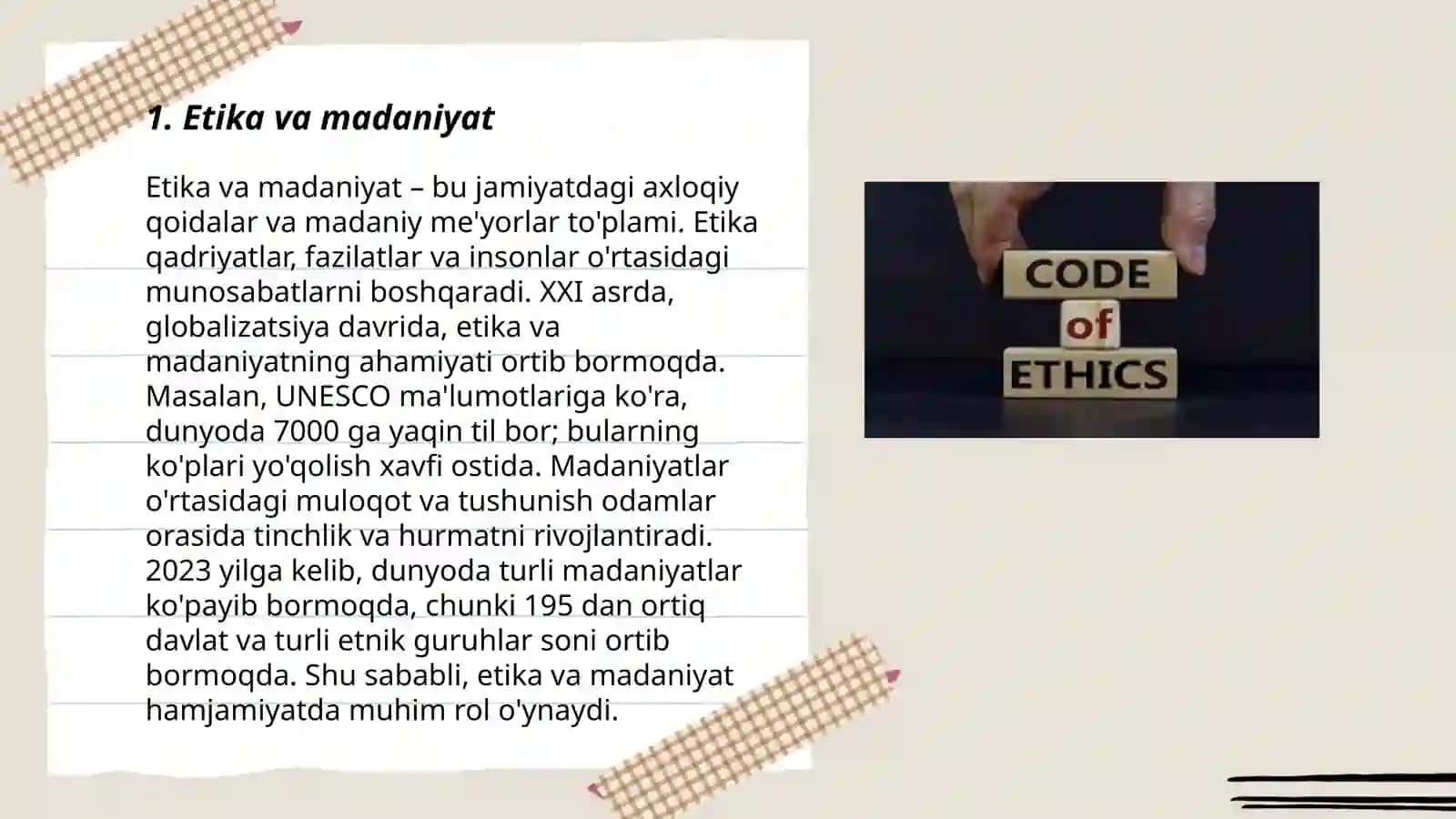 Etika va madaniyat 3