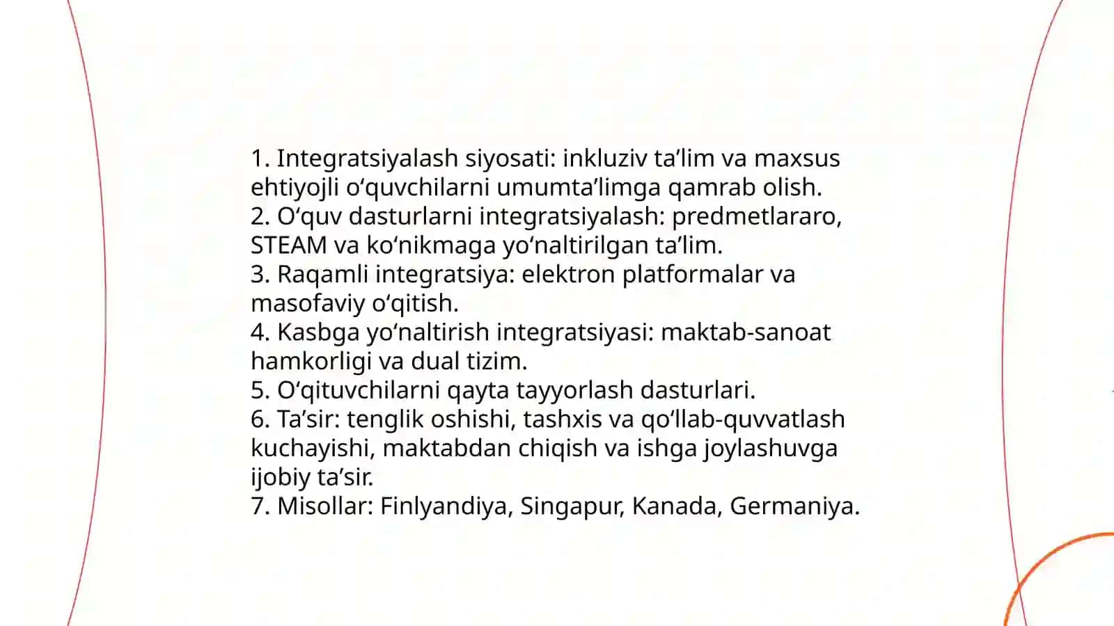 Jahon mamlakatlarida taʼlim integratsiyalash va differensiyalashtirish muammolari hamda kasbga yoʻnaltirish masalalari 3
