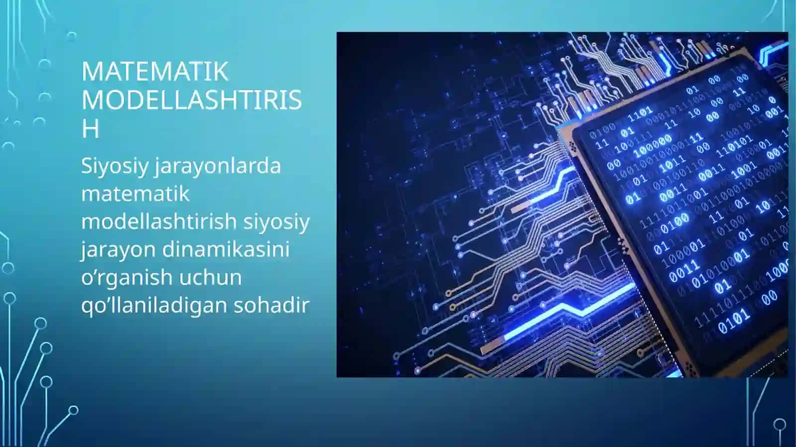 Siyosiy jarayonlarni tavsiflovchi matematik modelning asosiy vazifasi 3