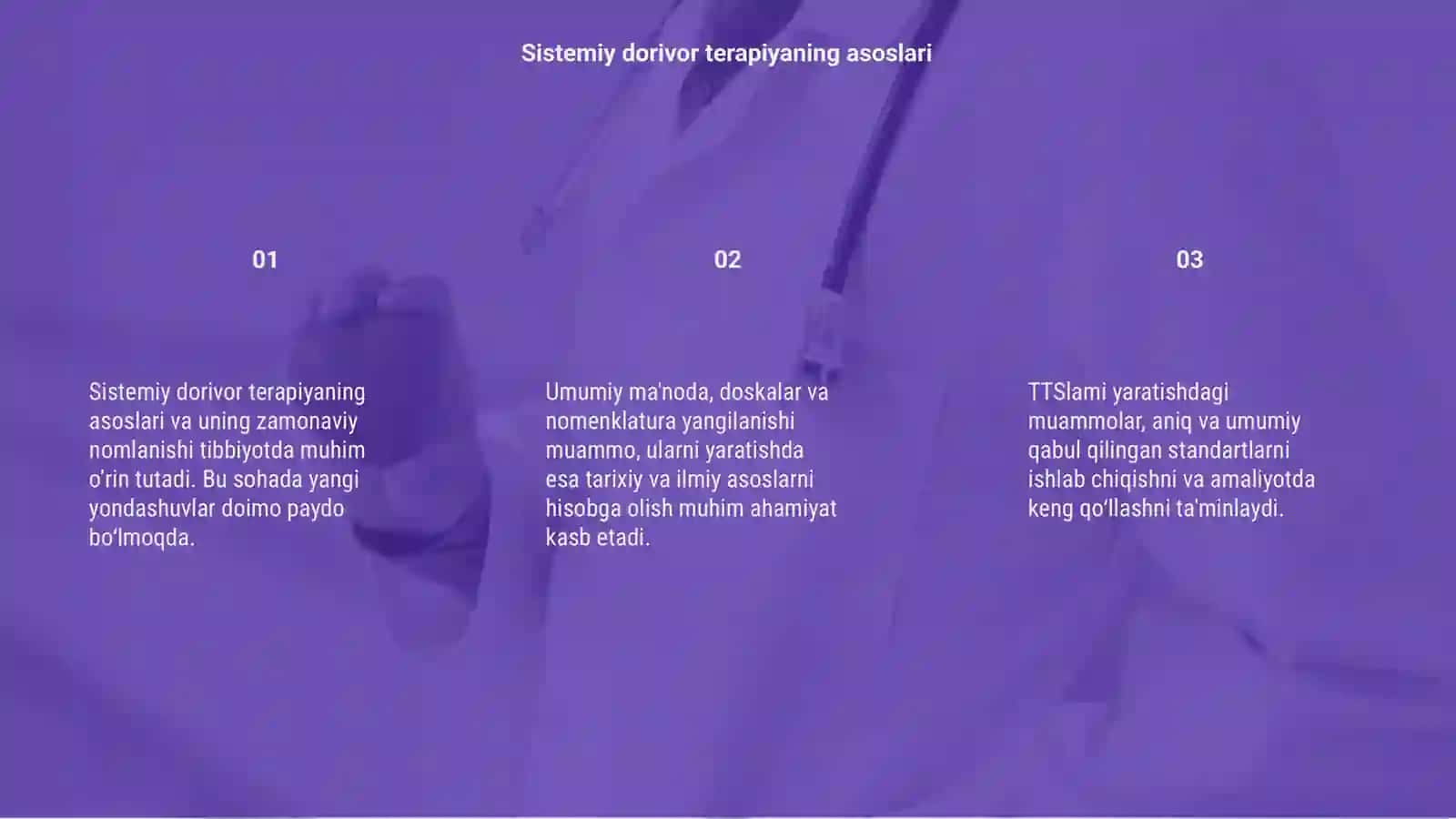 Terapevtik dorivor sistemalarning go'llanilishi va amonaviy nomenklaturasi 3