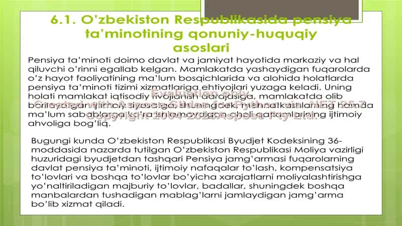 Davlat pensiya ta’minotining huquqiy asoslari 3