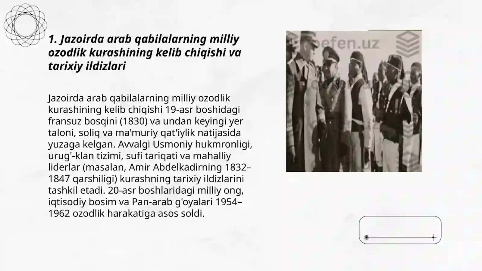 Jazoirda arab qabilalarning milliy ozodlik kurashi 3