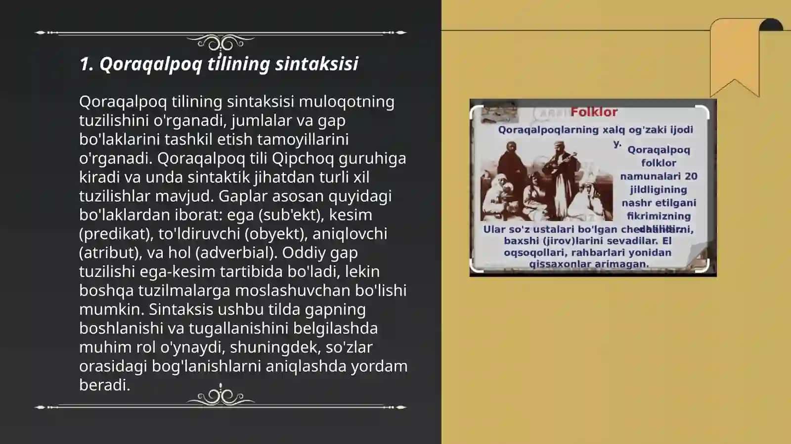Qoraqalpoq tilning umumiy gramatik xususyatlari 3
