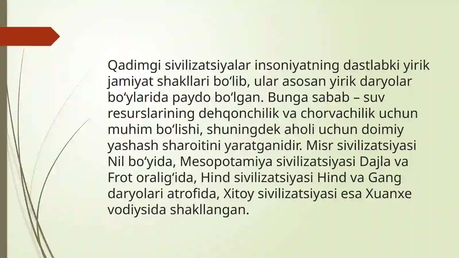 Qadimgi sivilizatsiyalar dunyosi 3