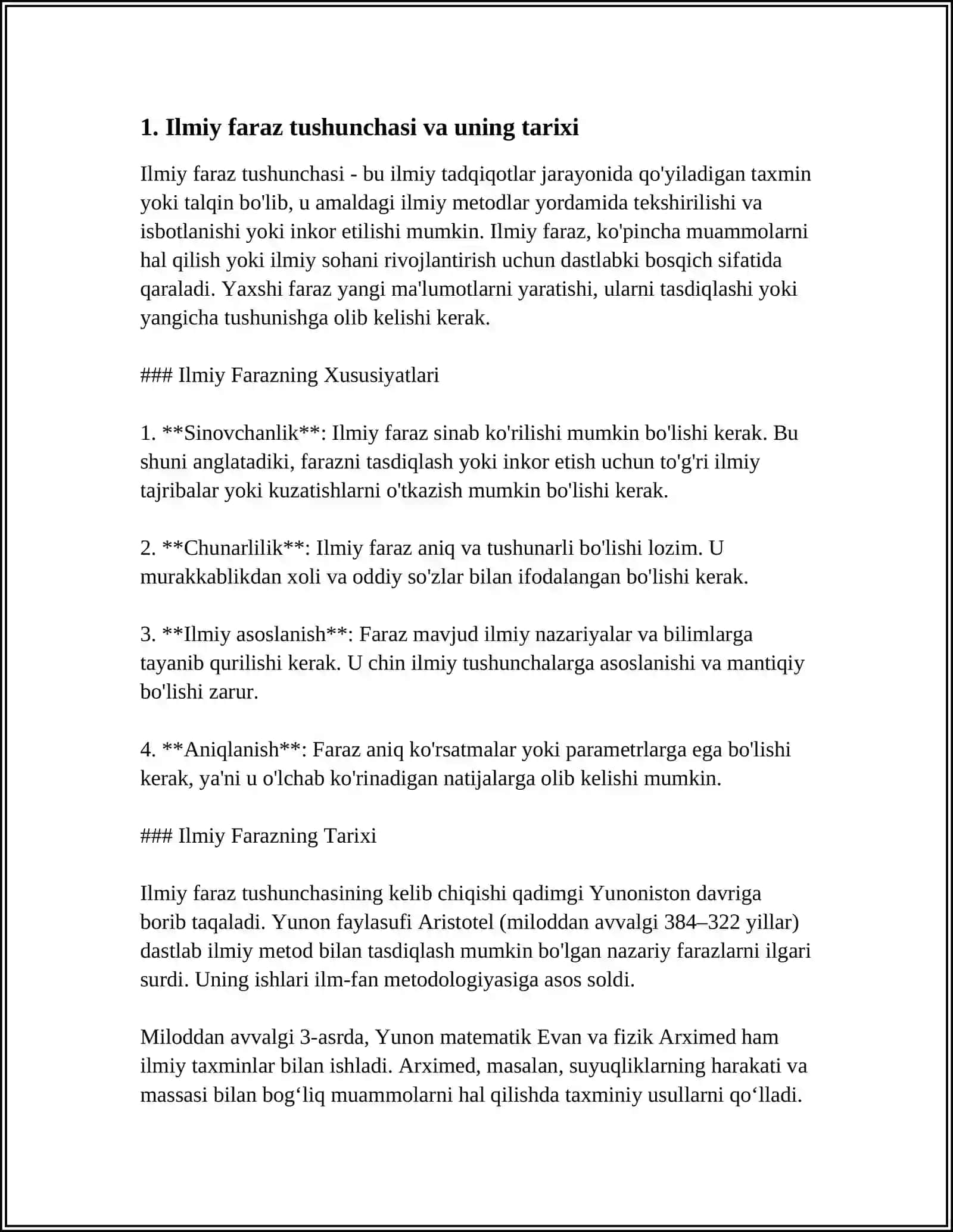 ILMIY FARAZ TUSHUNCHASI. NAZARIYALAR VA PSIXOLOGIK REALLIK DUNYOSI 3