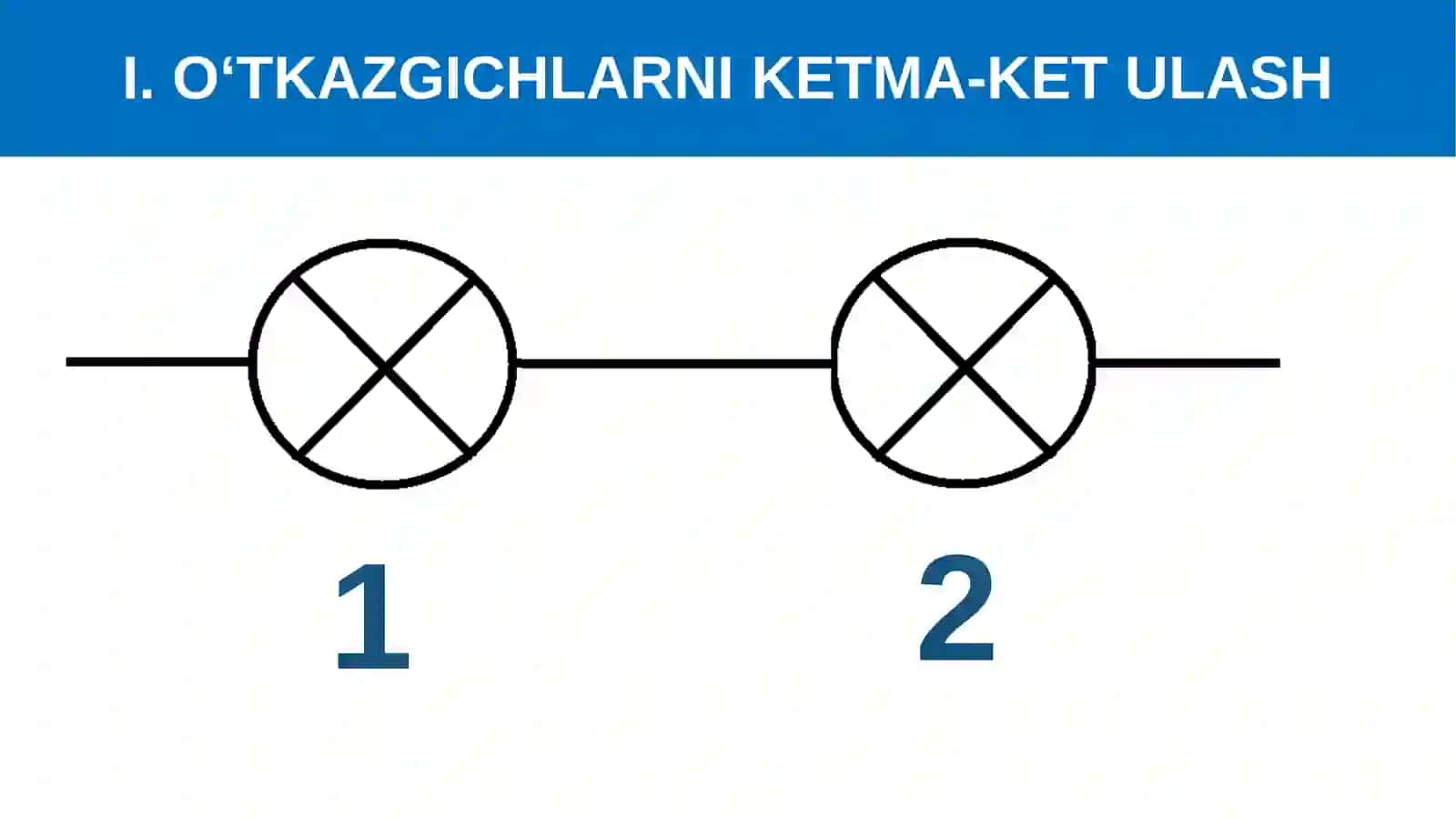 FIZIKA 8-sinf, LABORATORIYA ISHI: O‘TKAZGICHLARNI KETMA-KET VA PARALLELULASHNIO‘RGANISH 3