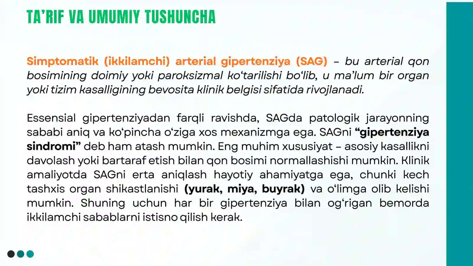 SIMPTOMATIK ARTERIAL GIPERTENZIYA 3
