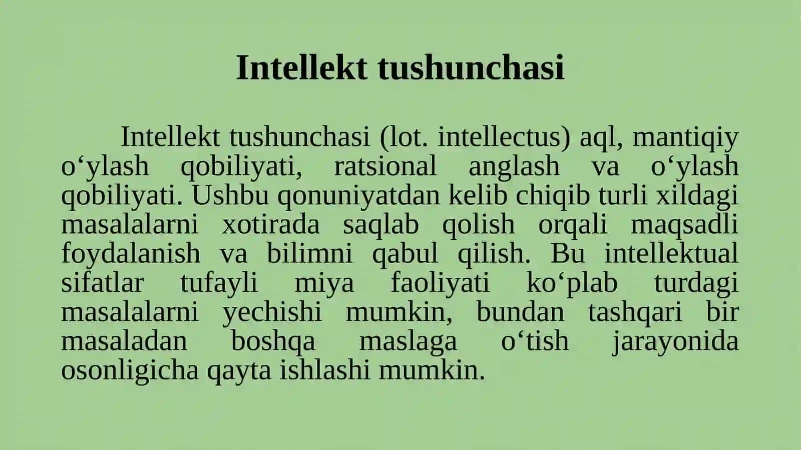 INTELEKTUAL BOSHQARUV TIZIMILARI 3