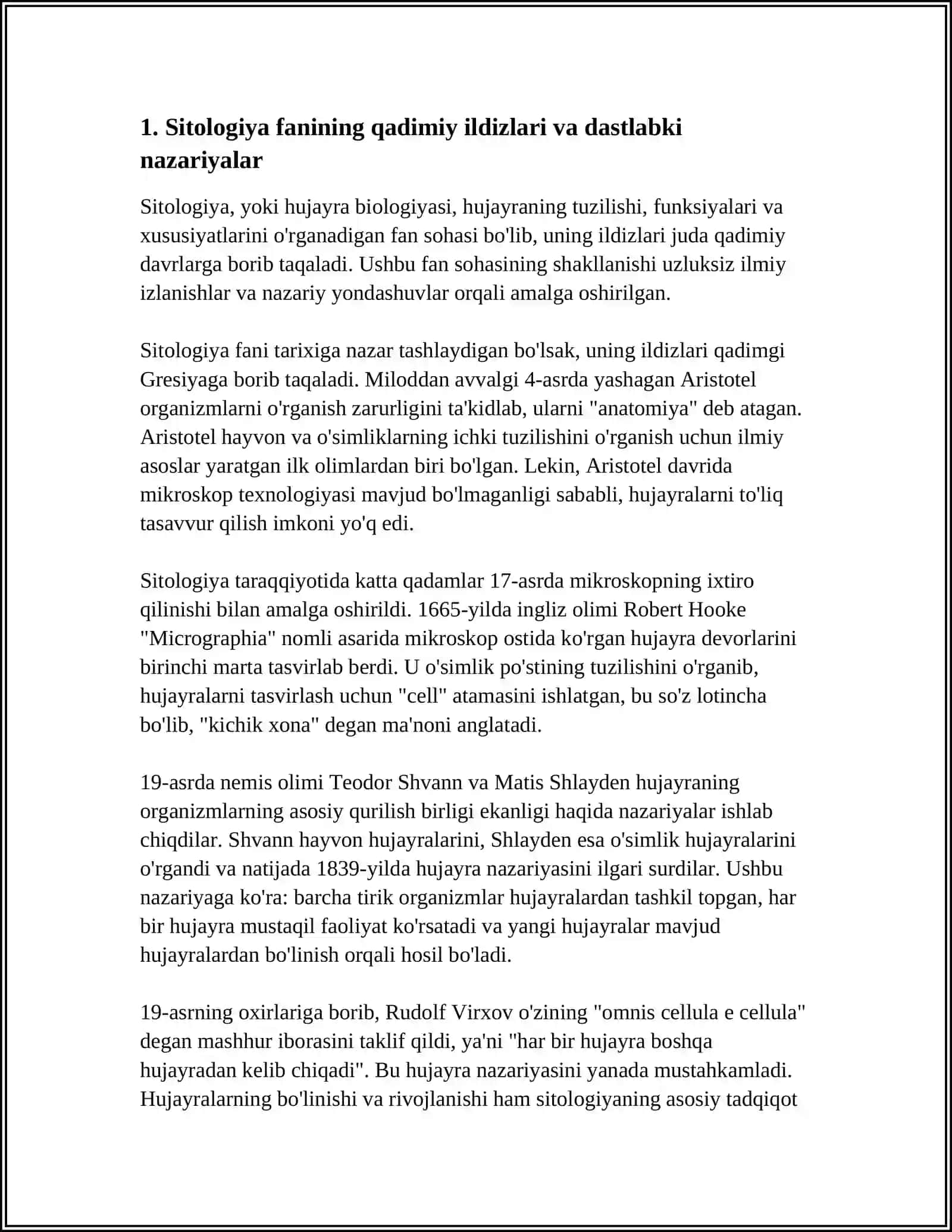 SITOLOGIYA FANINING QISQACHA TARIXI SHU JUMLADAN OʻZBEKISTON 3