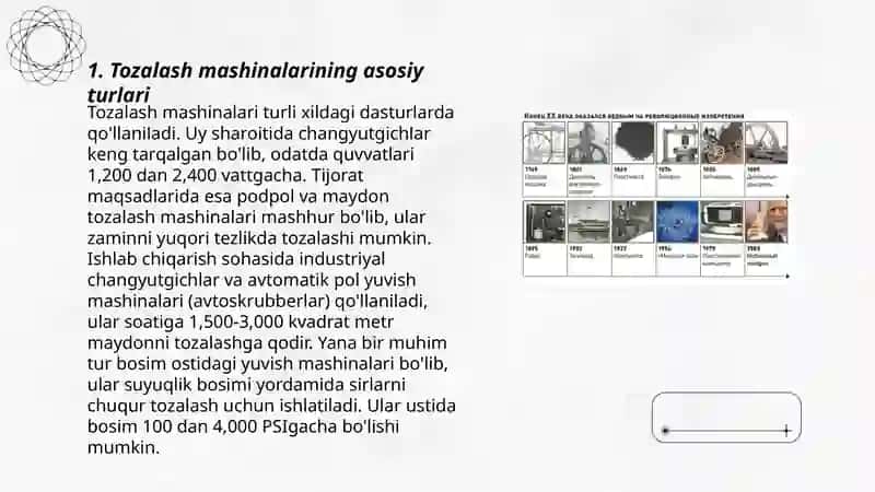 Asosiy tozalash mashinalarining qiyosiy tahlili 3