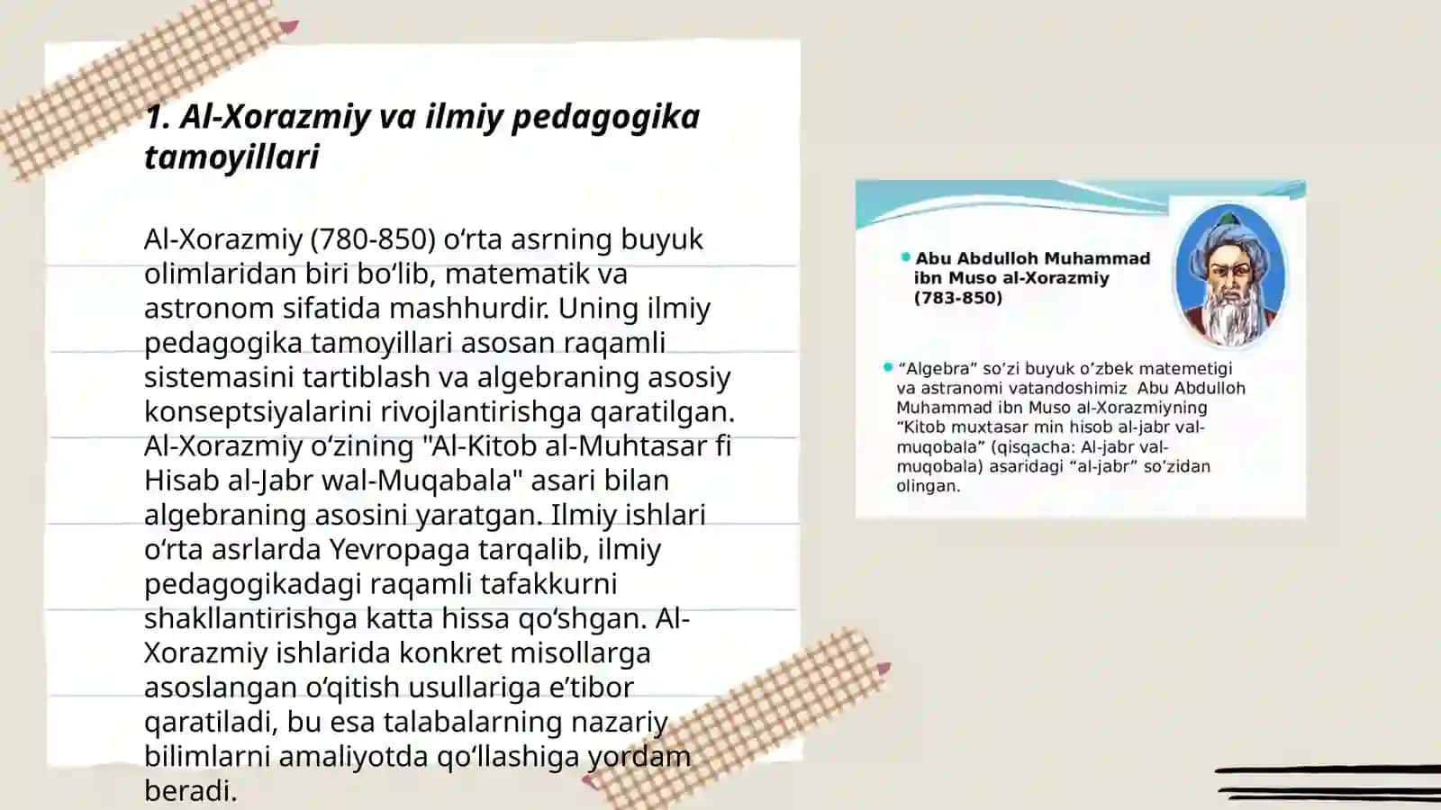 Al-Xorazmiy va ilmiy pedagogika tamoyillari 3